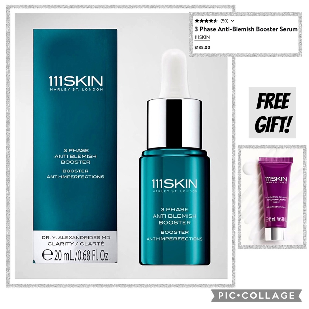 111 Skin 3 Phase Anti Blemish Booster + 111 Skin Free Gift!